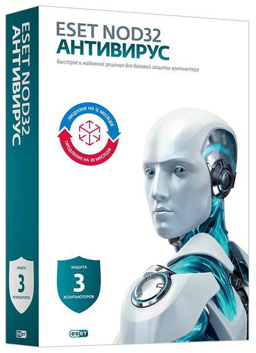 ESET NOD32 Антивирус 24 месяца / 3ПК