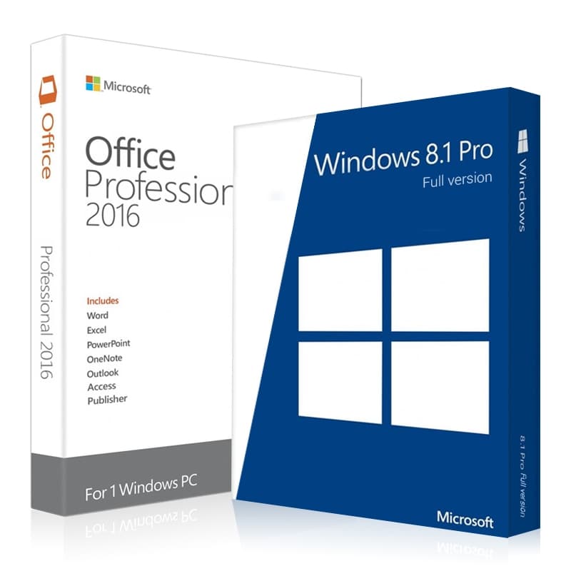 Windows 8.1 pro + Office 2016 ProPlus